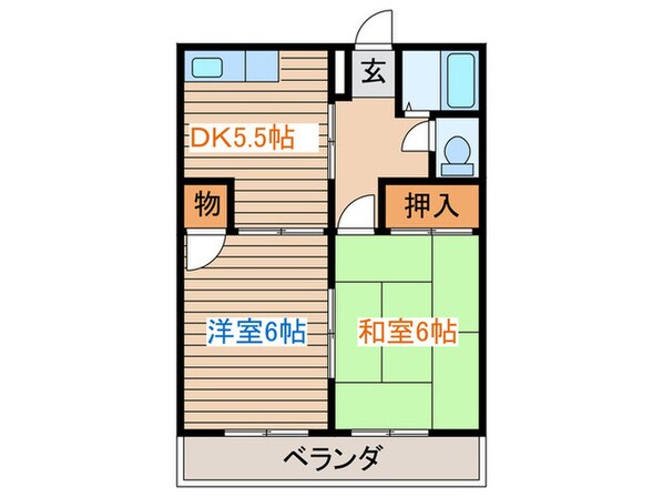 メゾン栗生の物件間取画像